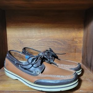 Rockport 2-Tone Leather Deck/Boat Shoe 11M